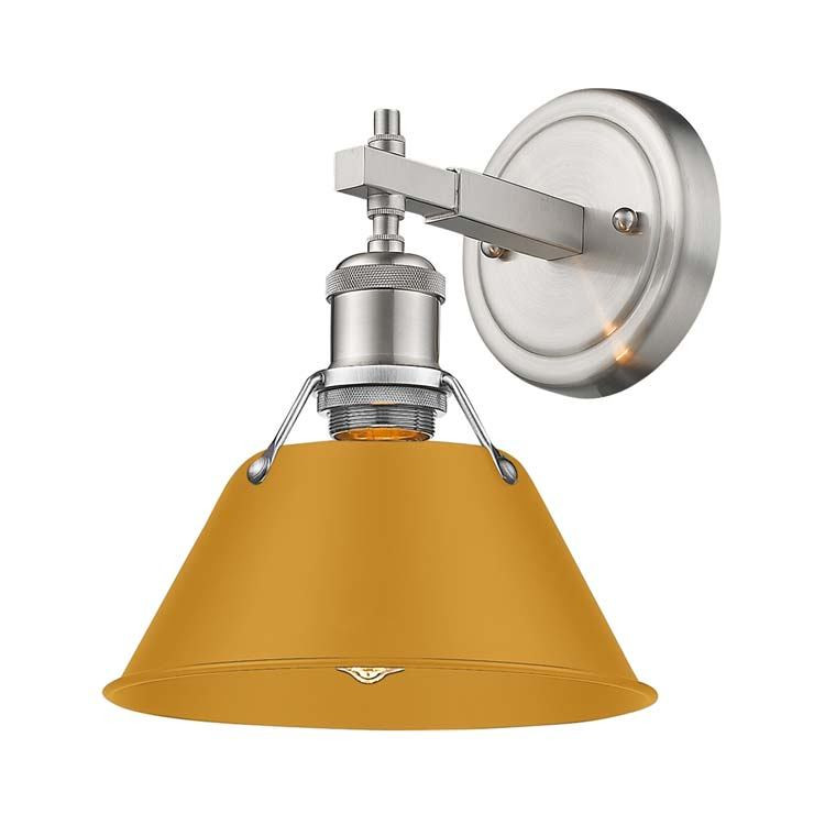 Golden - 3306-BA1 PW-AY - One Light Bath Vanity - Orwell - Pewter