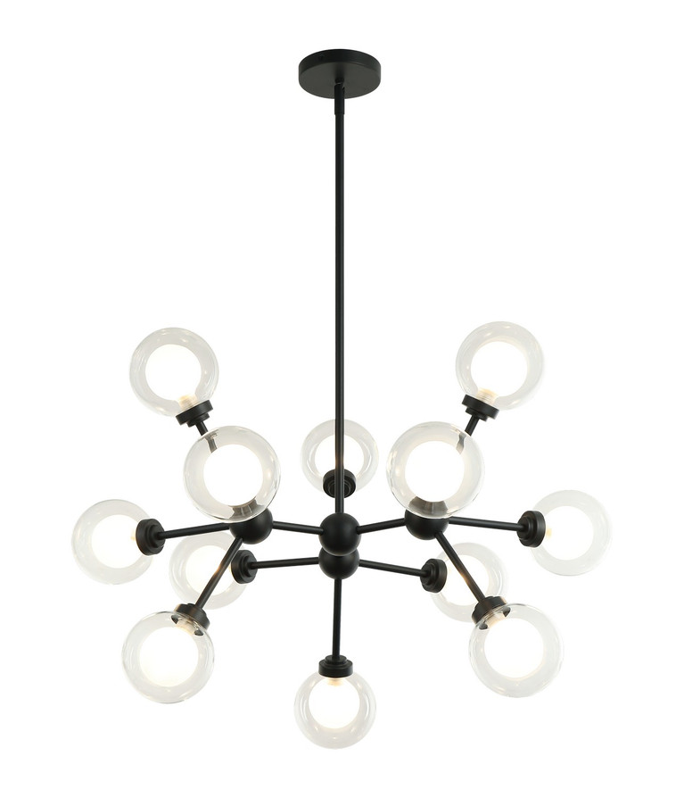 Matteo Lighting - C33012MB - LED Pendant - SOLARIS - Matte Black