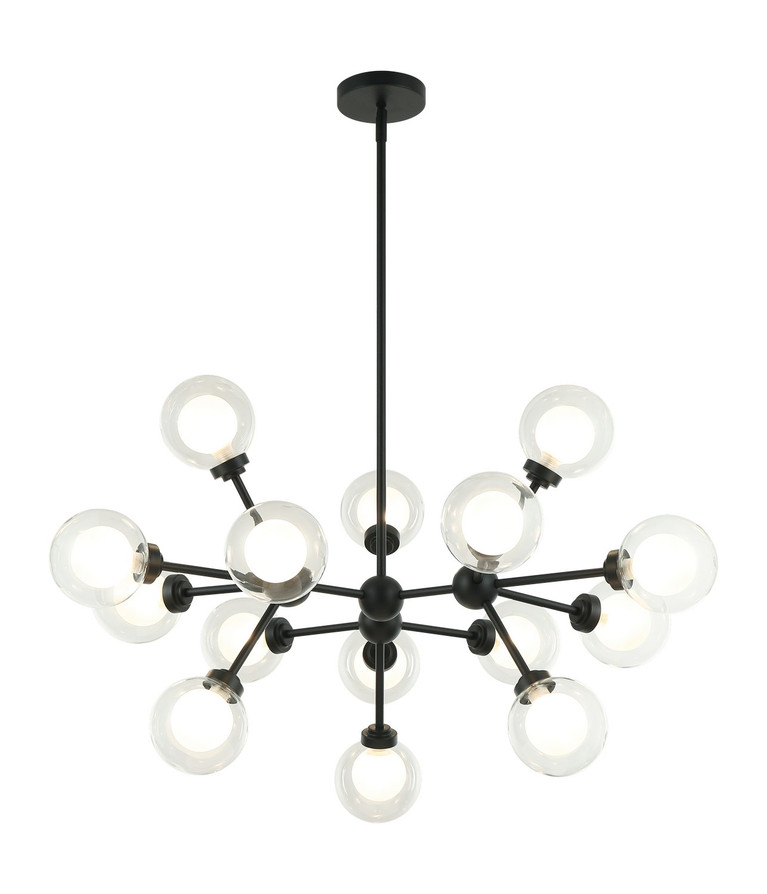 Matteo Lighting - C33015MB - LED Pendant - SOLARIS - Matte Black