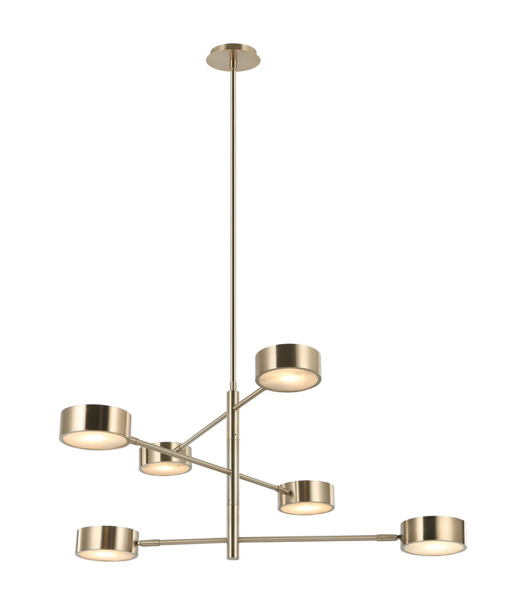 Matteo Lighting - C34606CG - LED Pendant - WEATHERTON - Champagne Gold