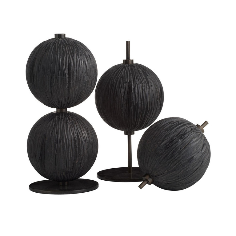 Arteriors - ASC33 - Sculptures Set of 3 - Kyros - Ebony