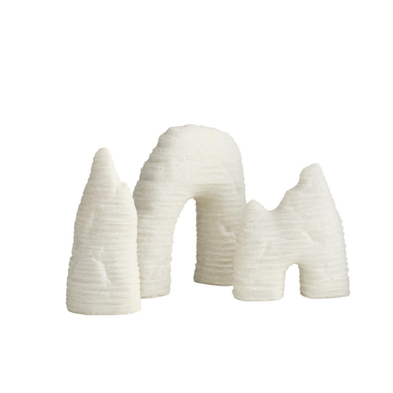 Arteriors - ASC36 - Sculptures Set of 3 - Isla - Ivory