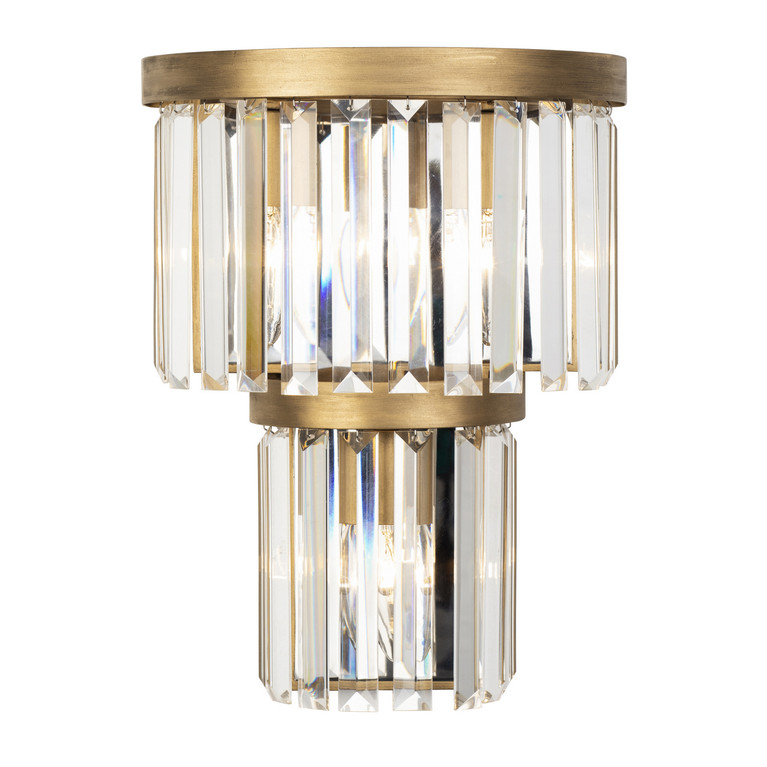 Varaluz - 297W03HG - Three Light Wall Sconce - Social Club - Havana Gold