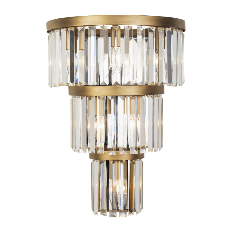 Varaluz - 297W06HG - Six Light Wall Sconce - Social Club - Havana Gold