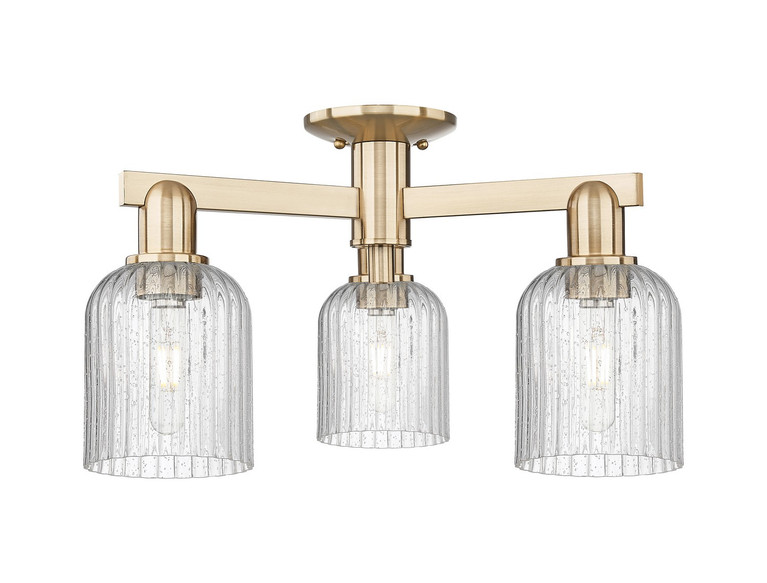 Innovations - 716-3F-CB-G559-5SDY - Three Light Semi-Flush Mount - Arcadia - Champagne Bronze