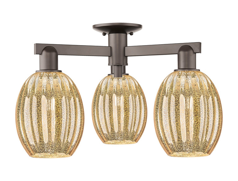 Innovations - 716-3F-OB-G459-6ME - Three Light Semi-Flush Mount - Arcadia - Oil Rubbed Bronze