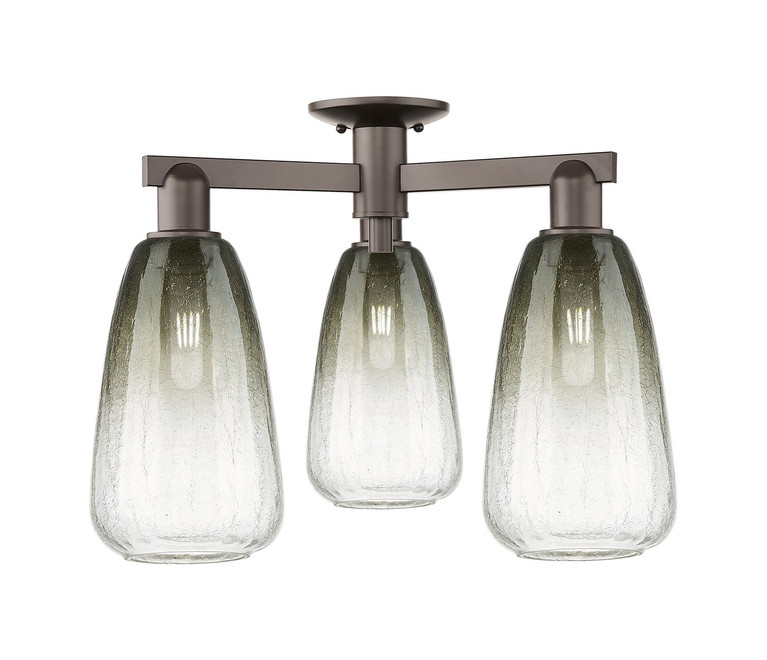 Innovations - 716-3F-OB-G480-6SL - Three Light Semi-Flush Mount - Arcadia - Oil Rubbed Bronze