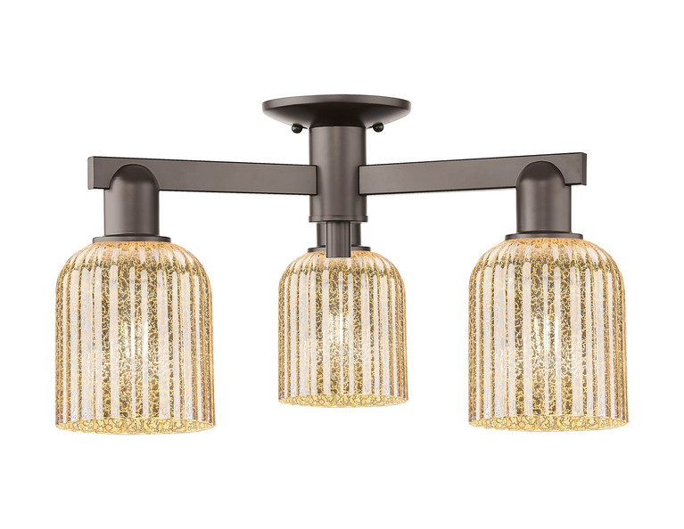 Innovations - 716-3F-OB-G559-5ME - Three Light Semi-Flush Mount - Arcadia - Oil Rubbed Bronze