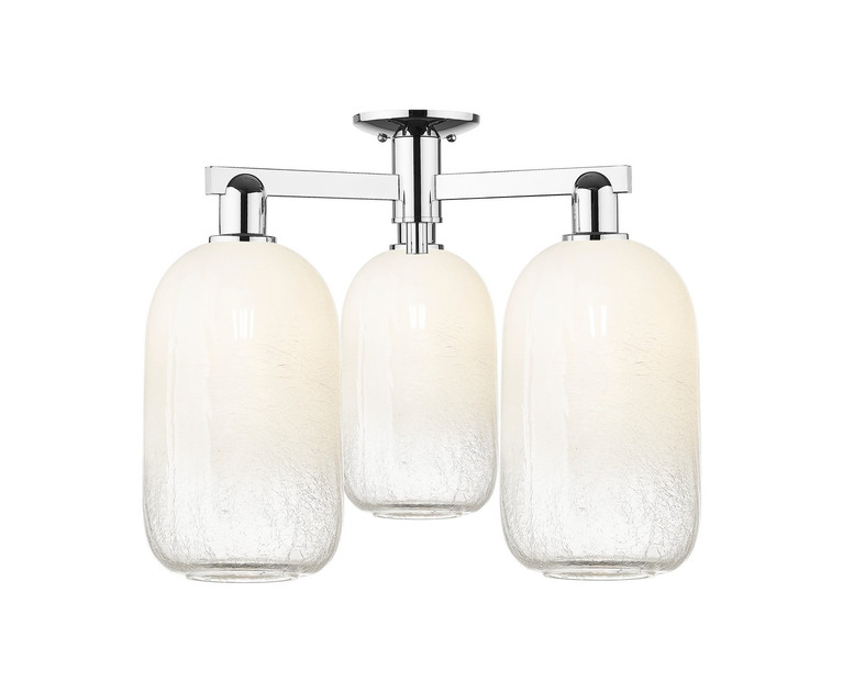 Innovations - 716-3F-PC-G482-7OP - Three Light Semi-Flush Mount - Arcadia - Polished Chrome