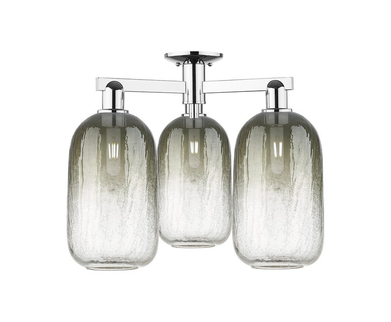 Innovations - 716-3F-PC-G482-7SL - Three Light Semi-Flush Mount - Arcadia - Polished Chrome