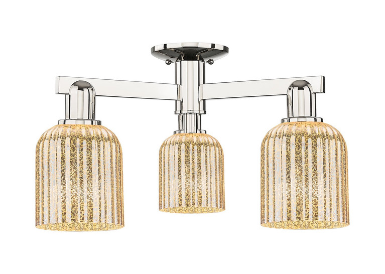 Innovations - 716-3F-PN-G559-5ME - Three Light Semi-Flush Mount - Arcadia - Polished Nickel