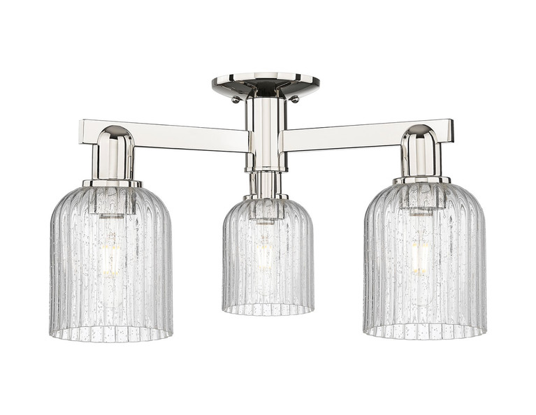 Innovations - 716-3F-PN-G559-5SDY - Three Light Semi-Flush Mount - Arcadia - Polished Nickel