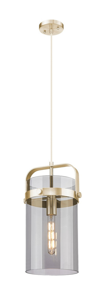 Innovations - 413-1PM-CB-G413-1S-8SM - One Light Mini Pendant - Downtown Urban - Champagne Bronze