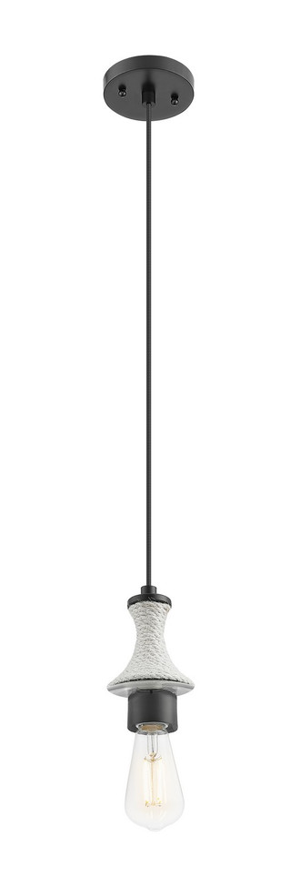 Innovations - 415-1PR-BK - One Light Mini Pendant - Ballston - Matte Black