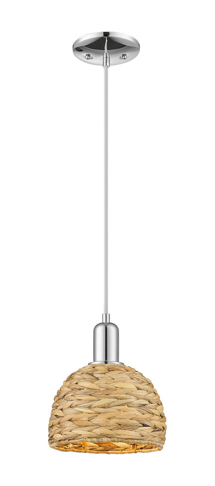 Innovations - 716-1P-PC-RBD-8-NAT - One Light Mini Pendant - Arcadia - Polished Chrome