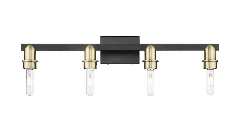 Innovations - 716-4W-BAB - Four Light Bath Vanity - Arcadia - Black Antique Brass