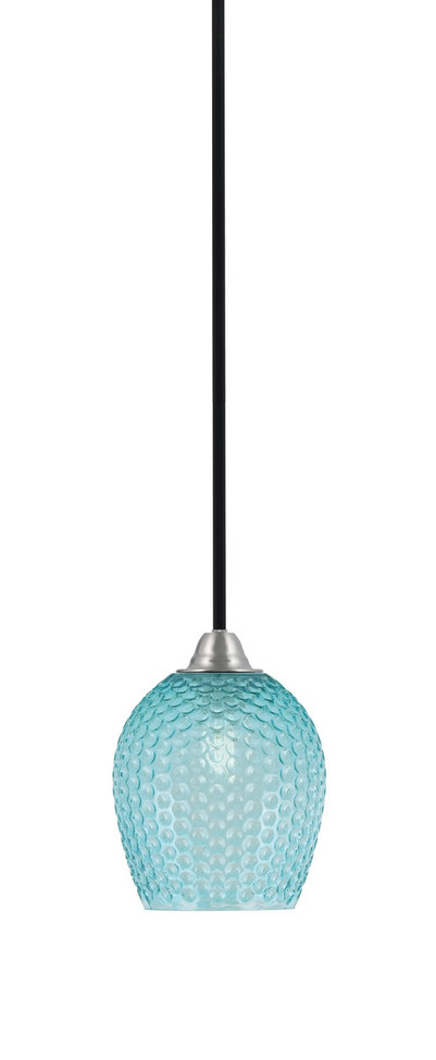 Toltec Lighting - 3401-MBBN-4905 - One Light Mini Pendant - Paramount - Matte Black & Brushed Nickel