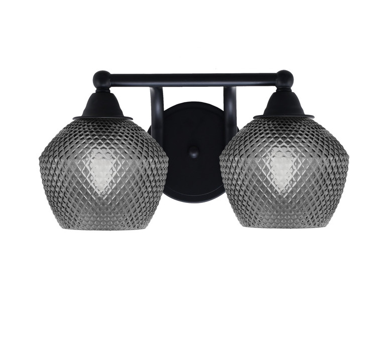 Toltec Lighting - 3422-MB-4622 - Two Light Bath Bar - Paramount - Matte Black
