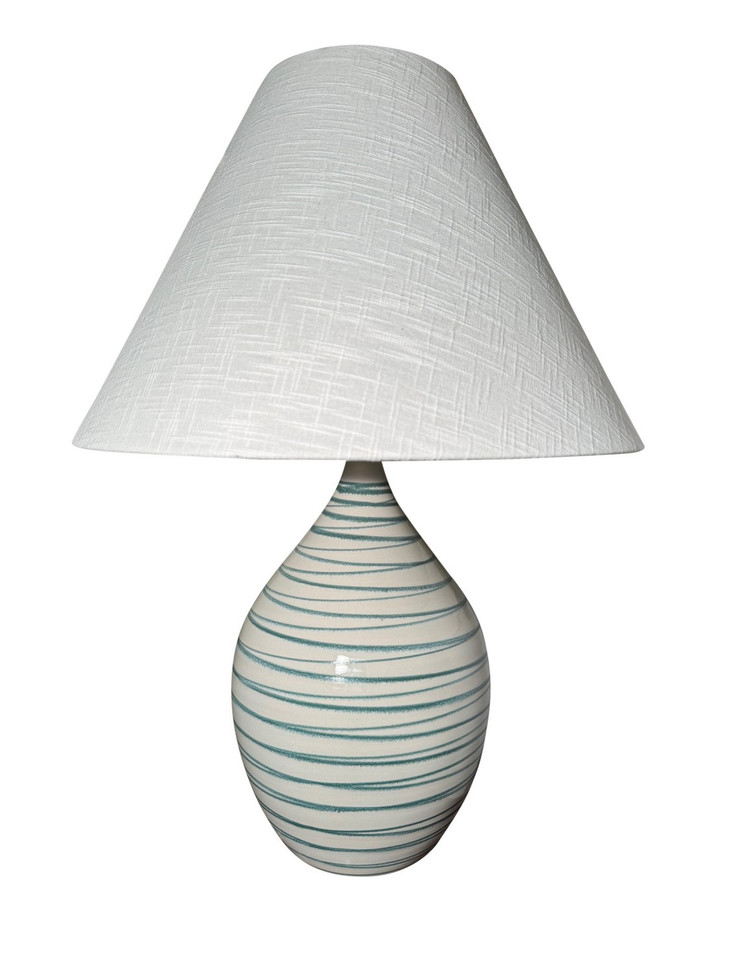House of Troy - GS400-EW - One Light Table Lamp - Scatchard - Emerald Wave