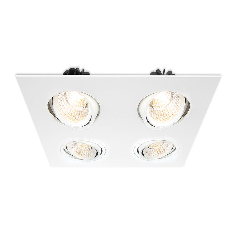 Eurofase - 30237-02 - MULTDOWNLIGHT4LT12WSQWHT - RECESSED MULTIPLE - White