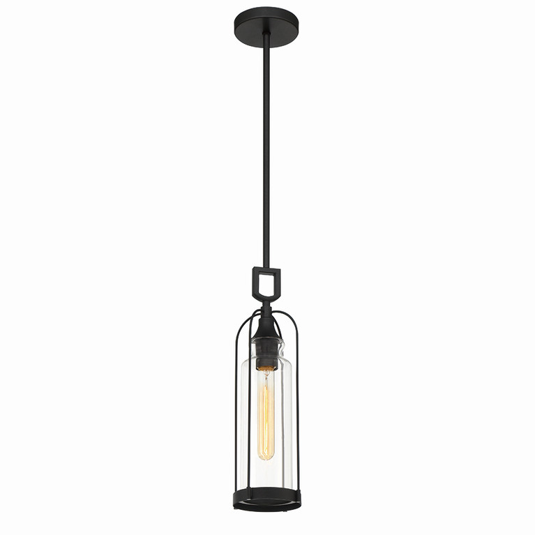 Eurofase - 42727-019 - One Light Outdoor Pendant - Yasmin - Satin Black