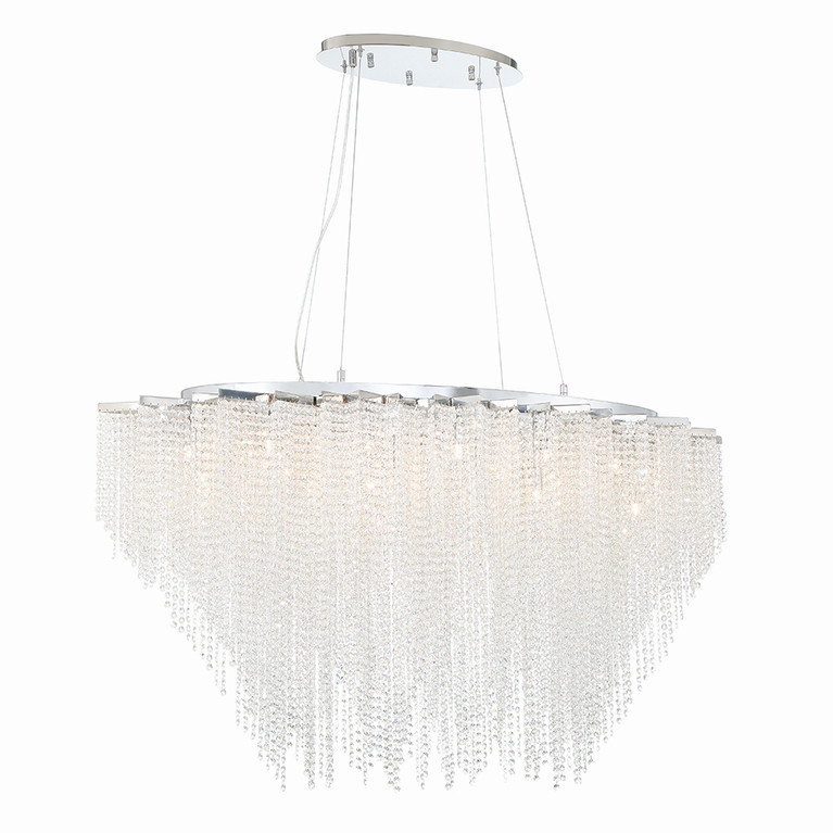 Eurofase - 43884-018 - Nine Light Chandelier - Cohen - Chrome