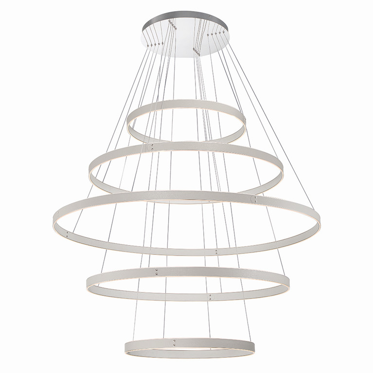 Eurofase - 43901-036 - VERDURA-CHD-5LT-60IN-GR-WH - VERDURA - Grey