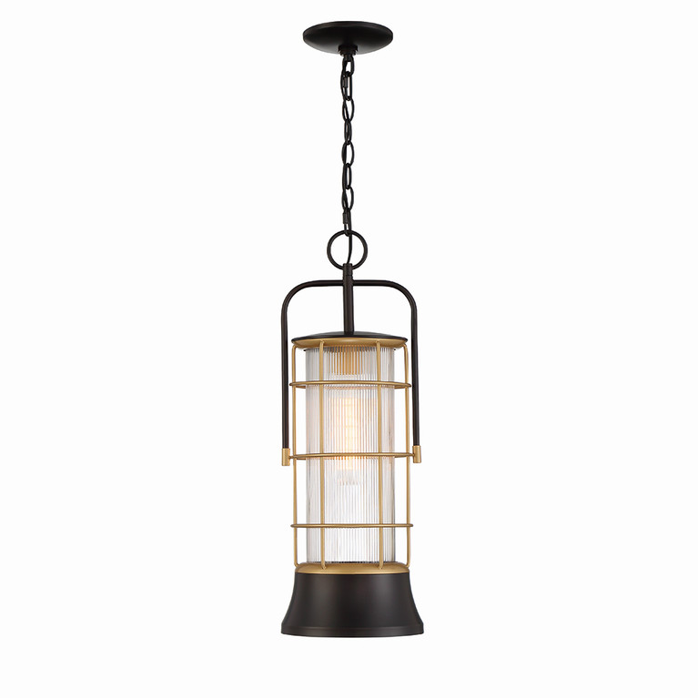 Eurofase - 44266-011 - One Light Pendant - Rivamar - Gold-Black Mix