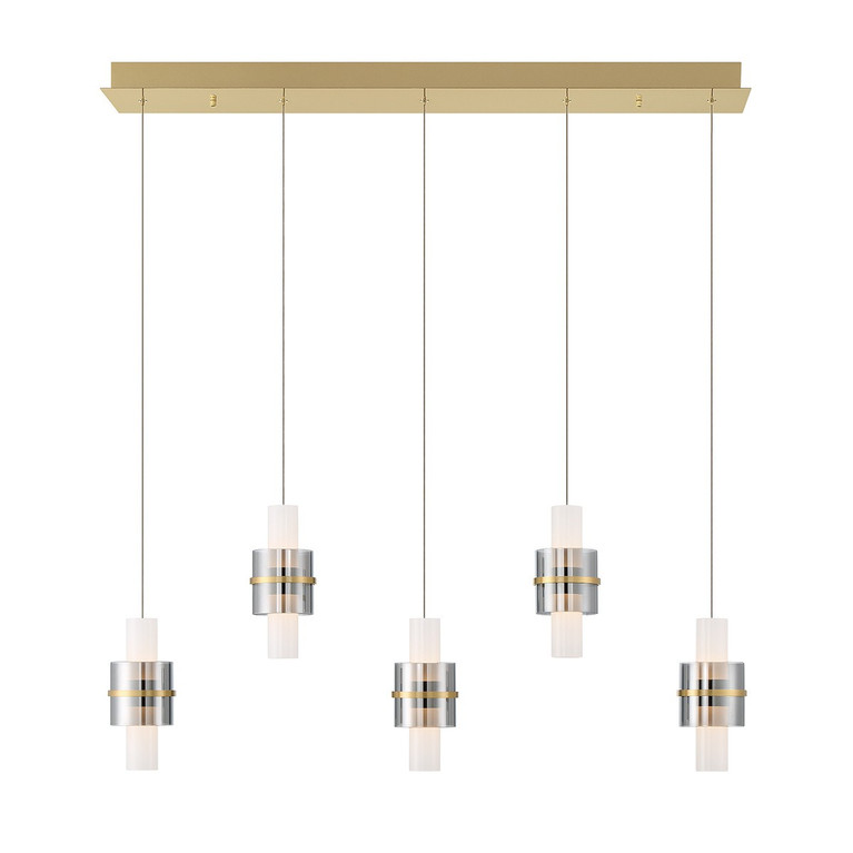 Eurofase - 45595-011 - ROLA-CHD-5LT-42IN-GD-WH - ROLA - Gold