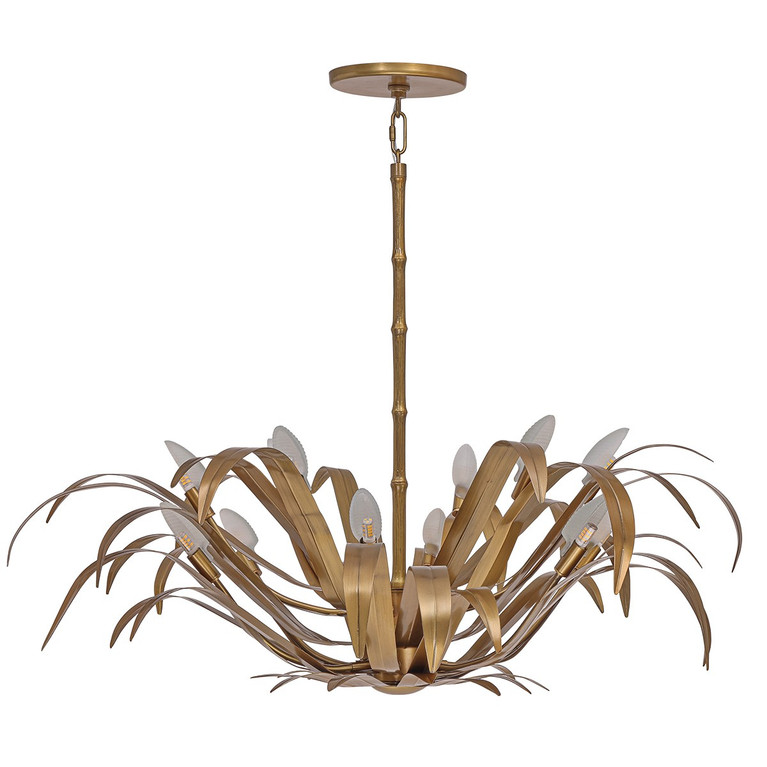 Eurofase - 46432-018 - 12 Light Chandelier - Kagra - Antique Brass