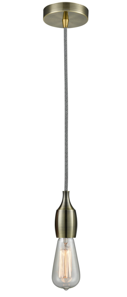 Innovations - 100AB-10BW-3AB - One Light Mini Pendant - Chelsea - Antique Brass