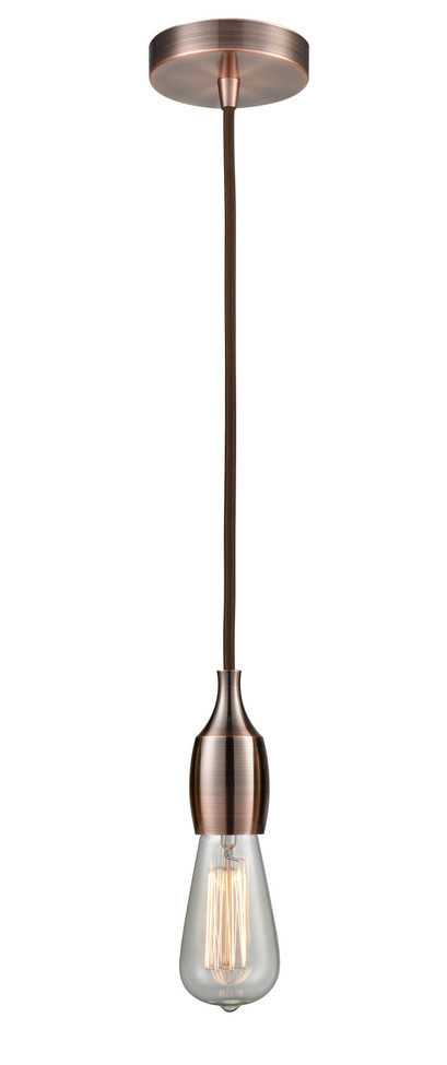 Innovations - 100AC-10BR-3AC - One Light Mini Pendant - Chelsea - Antique Copper