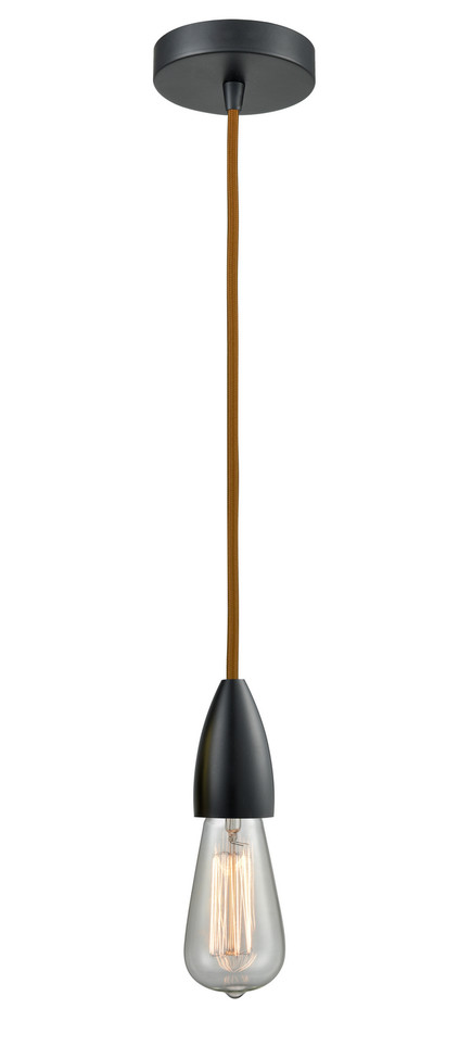 Innovations - 100BK-10CR-4BK - One Light Mini Pendant - Fairchild - Matte Black