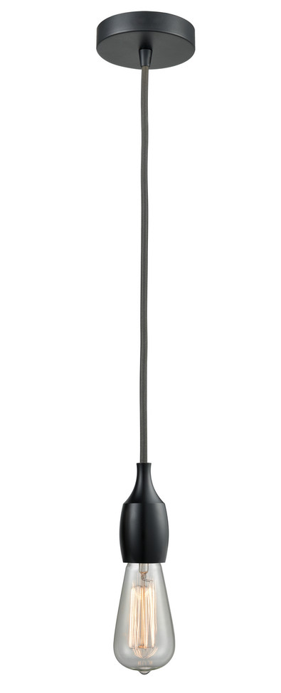 Innovations - 100BK-10GY-3BK - One Light Mini Pendant - Chelsea - Matte Black