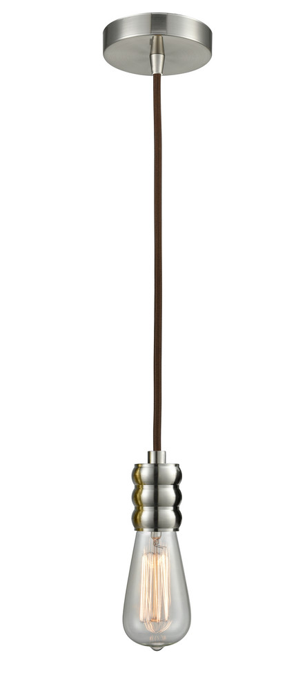 Innovations - 100SN-10BR-5SN - One Light Mini Pendant - Gatsby - Satin Nickel