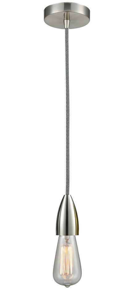 Innovations - 100SN-10BW-4SN - One Light Mini Pendant - Fairchild - Satin Nickel