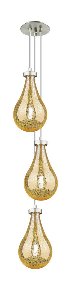 Innovations - 103-451-1P-SN-G451-7ME - Three Light Pendant - Downtown Urban - Brushed Satin Nickel