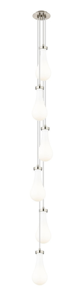 Innovations - 106-451-1P-SN-G451-5GWH - Six Light Pendant - Downtown Urban - Brushed Satin Nickel