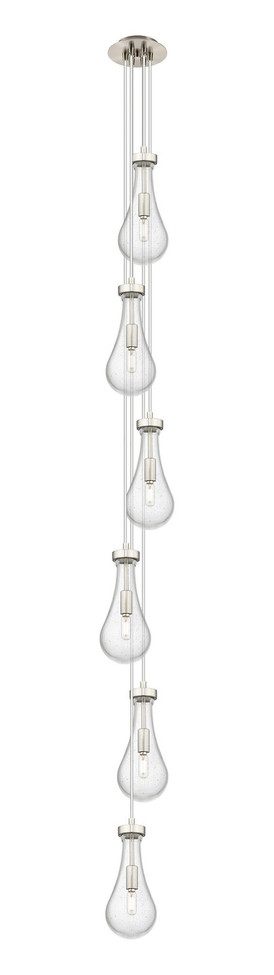 Innovations - 106-451-1P-SN-G451-5SDY - Six Light Pendant - Downtown Urban - Brushed Satin Nickel