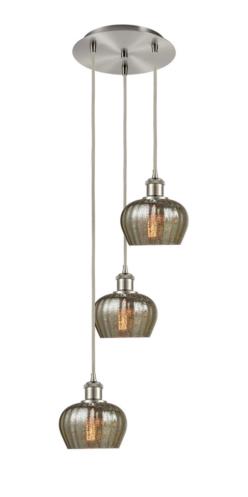 Innovations - 113B-3P-SN-G96 - Three Light Pendant - Ballston - Brushed Satin Nickel