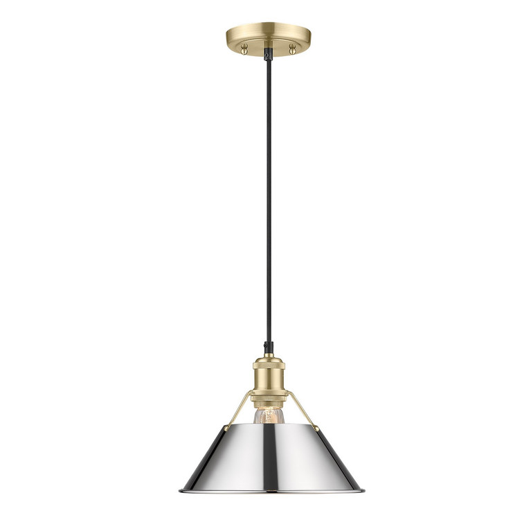 Golden - 3306-M BCB-CH - One Light Pendant - Orwell - Brushed Champagne Brass