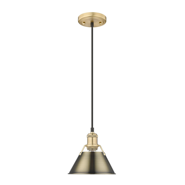 Golden - 3306-S BCB-AB - One Light Mini Pendant - Orwell - Brushed Champagne Brass