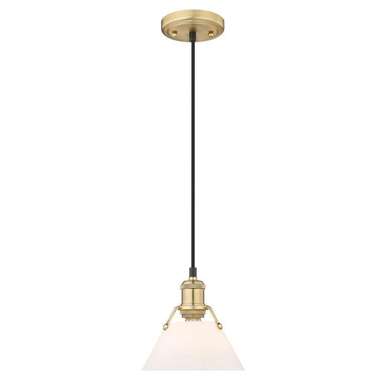 Golden - 3306-S BCB-OP - One Light Mini Pendant - Orwell - Brushed Champagne Brass