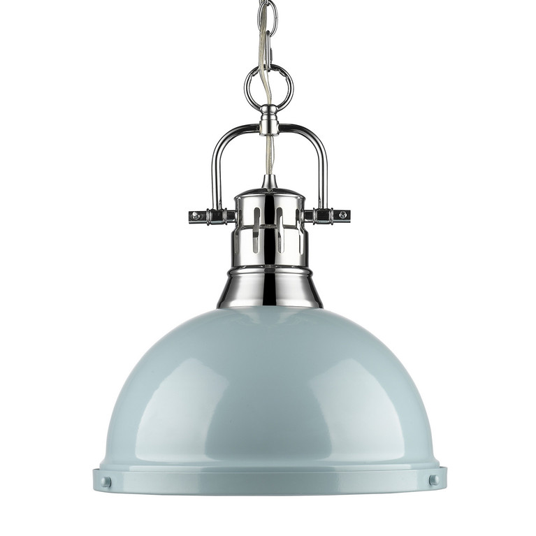 Golden - 3602-L CH-SF - One Light Pendant - Duncan - Chrome
