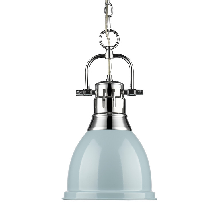 Golden - 3602-S CH-SF - One Light Pendant - Duncan - Chrome