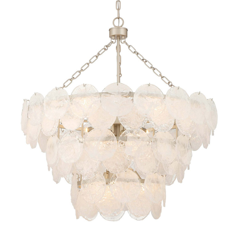 Golden - 6007-32 AGS-CCG - 13 Light Pendant - Cascada - Aegean Silver