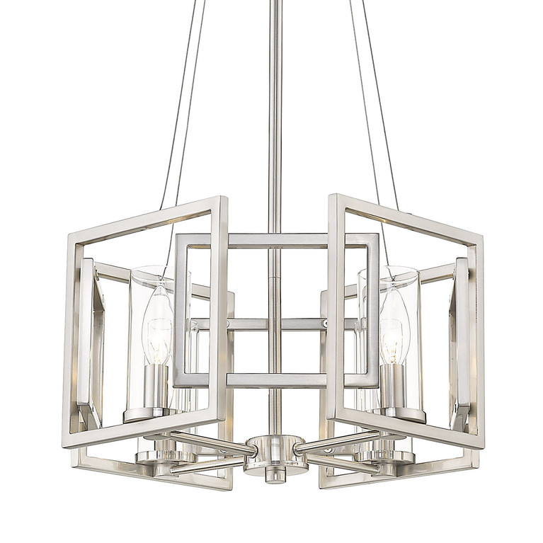 Golden - 6068-4P PW - Four Light Pendant - Marco - Pewter