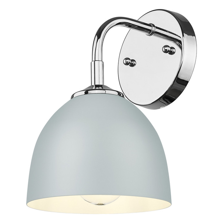 Golden - 6956-1W CH-MGY - One Light Wall Sconce - Zoey - Chrome