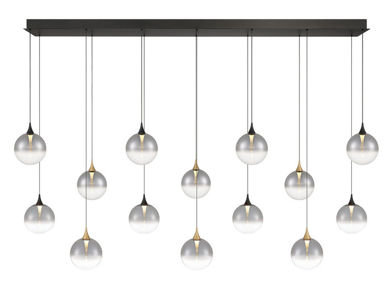Eurofase - 48940-023 - LED Linear Chandelier - Iissa - Gold-Black Mix