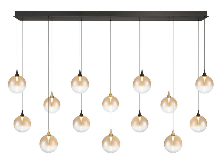 Eurofase - 48940-030 - LED Linear Chandelier - Iissa - Gold-Black Mix